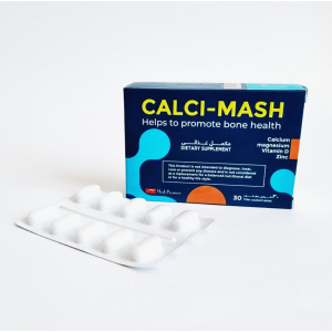 CALCI - MASH ( CALCIUM 400 MG + MAGNESIUM 150 MG + VITAMIN D 2.4 MCG + ZINC 5 MG ) 30 FILM-COATED TABLETS